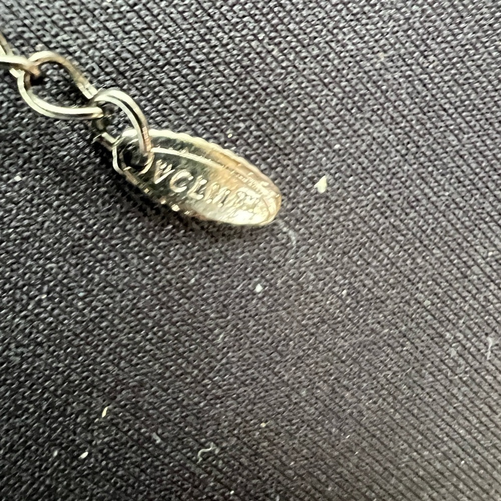 VCLM black bead and rhinestones necklace with matching earrings - Picture 4 of 11